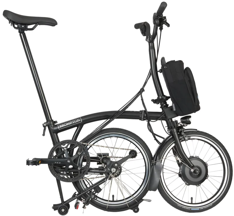 Brompton Electric C Line Explore Folding Bike 2023 in Black-3